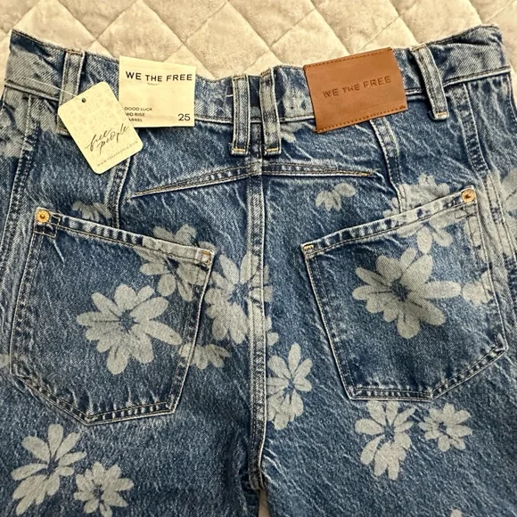 Good Luck barrel flower print jeans - Picture 6 of 6